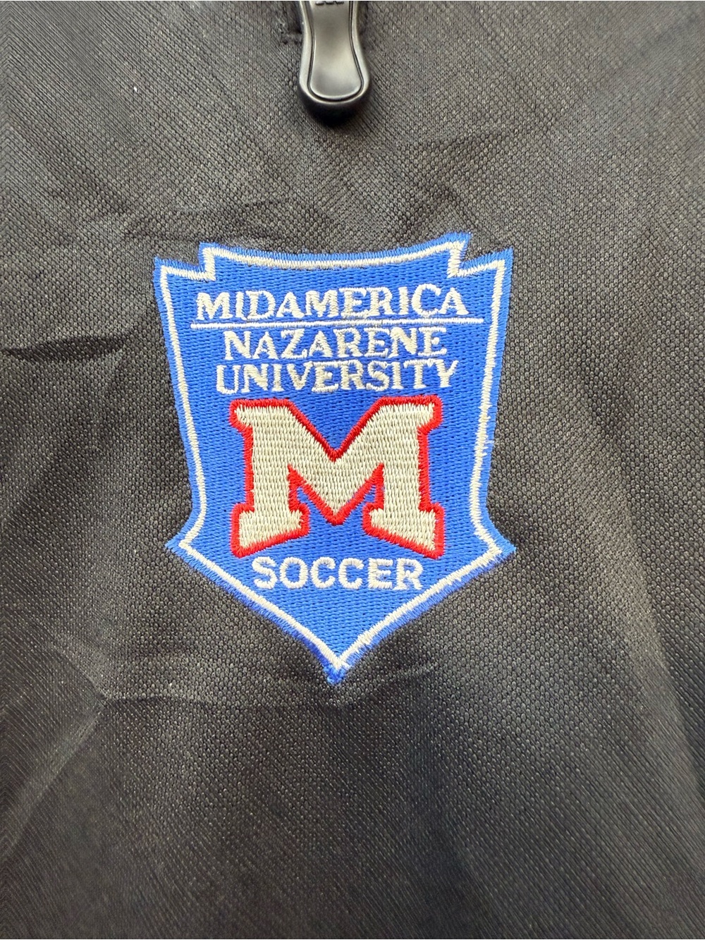 adidas Black & Blue Lightweight Soccer Pullover - Picture 4 of 7